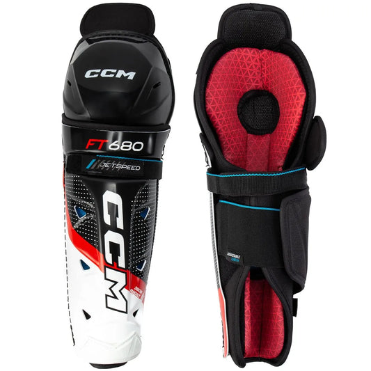 CCM Jetspeed 680 Hockey Shin Guards